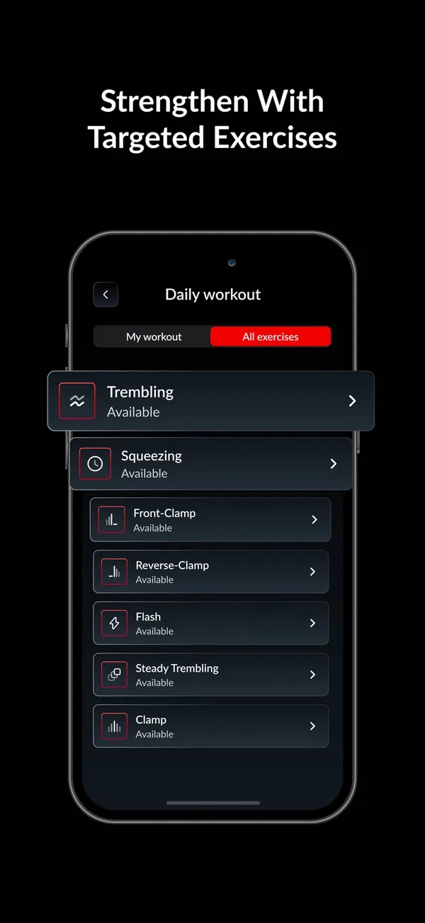 KegelX and KegelFit screen 2