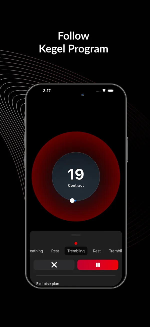 KegelX and KegelFit screen 3